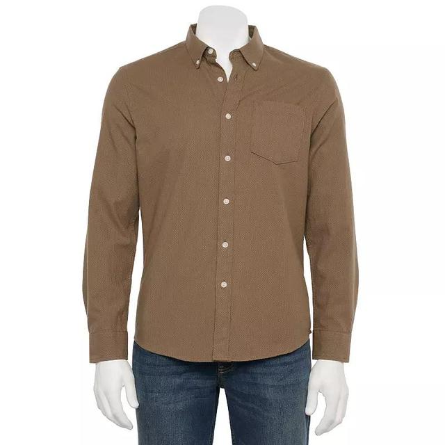 Mens Sonoma Goods For Life Long Sleeve Perfect Length Button-Down Shirt Product Image