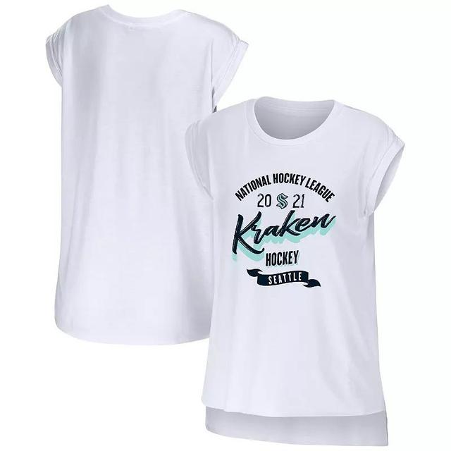 Womens WEAR by Erin Andrews White Seattle Kraken Domestic Tank Top Product Image