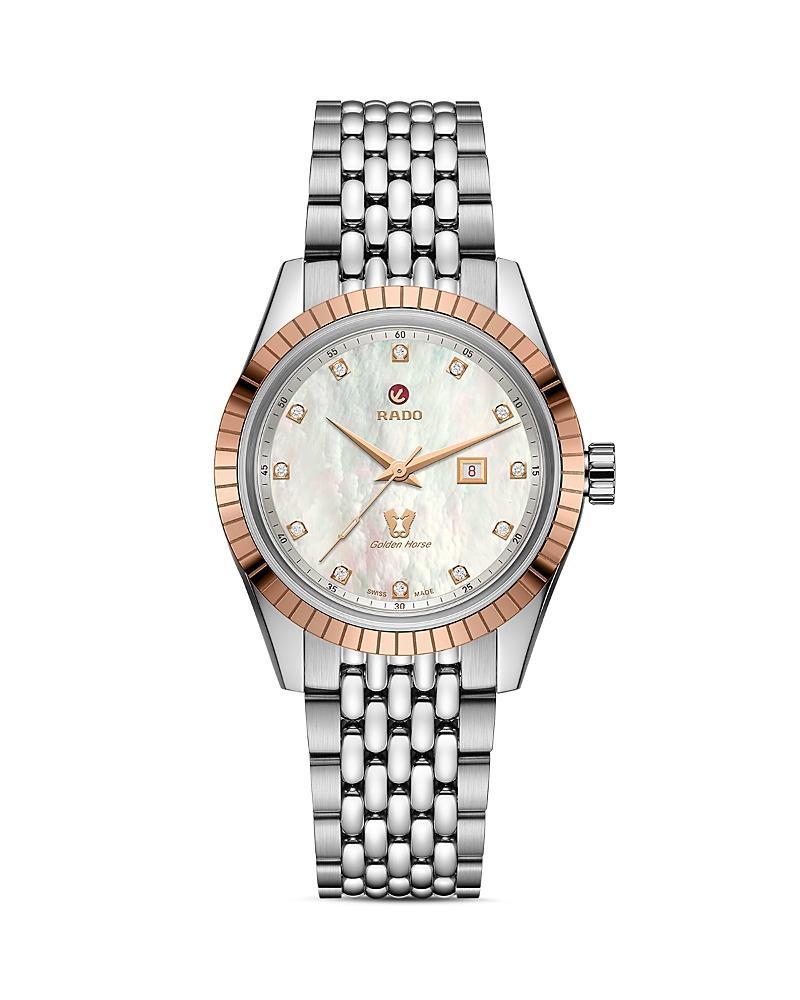 RADO Mens HyperChrome Classic Automatic Diamonds Stainless Steel Bracelet Watch Product Image