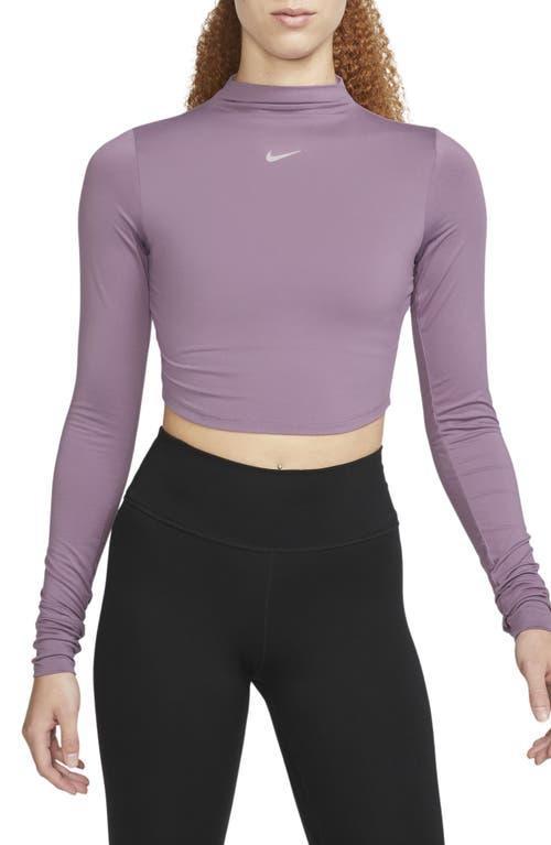 Nike Dri-FIT One Luxe Mock Neck Crop Top Product Image