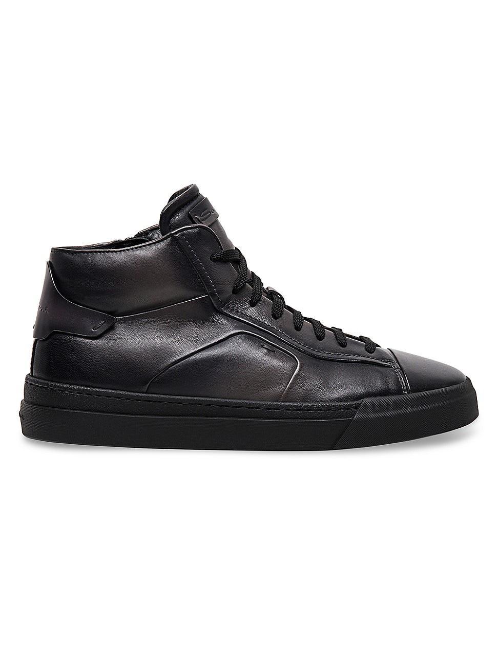 Mens Filemon Leather High-Top Sneakers Product Image