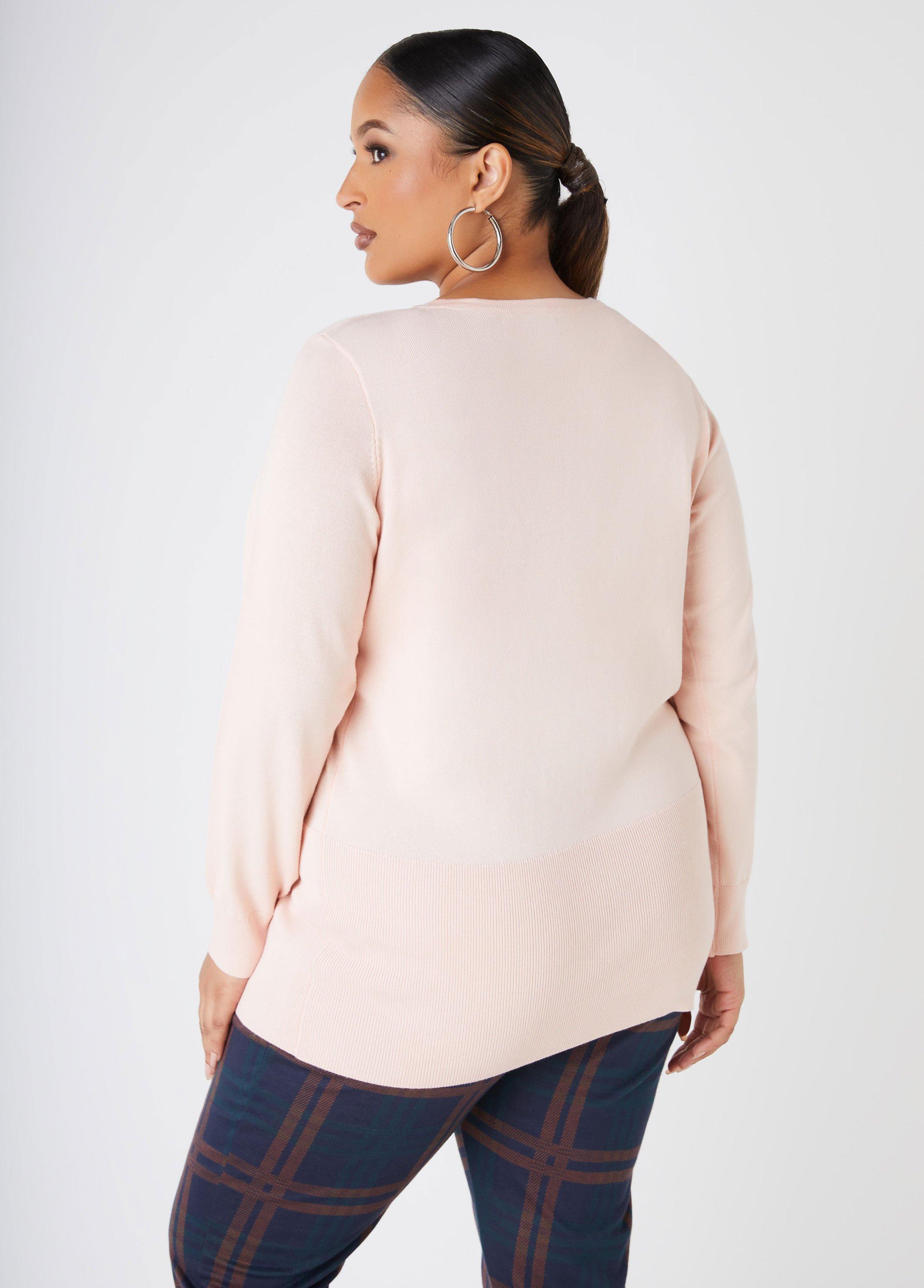 Buttoned Front V Neck Cardigan Product Image