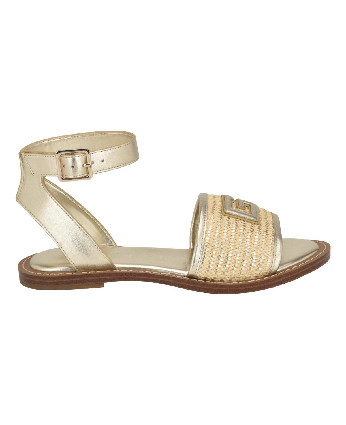 Guess Womens Shay Logo One Band Sandal with Ankle Strap Product Image