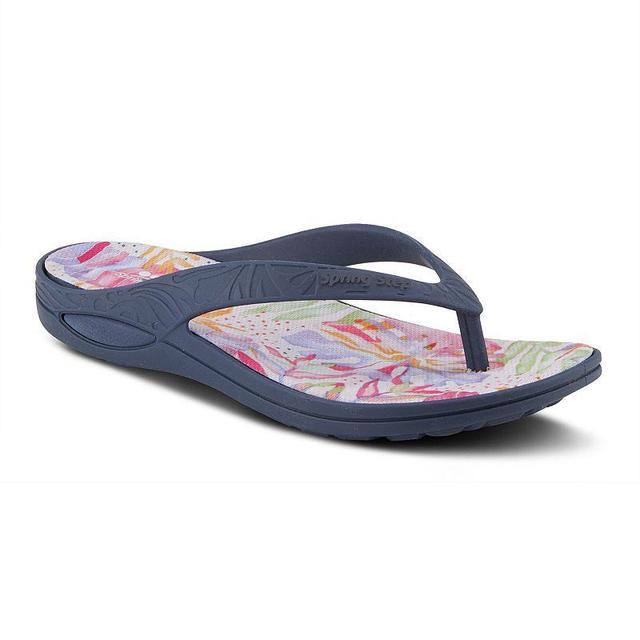 Spring Step Contilo Womens Flip Flop Sandals Blue Product Image