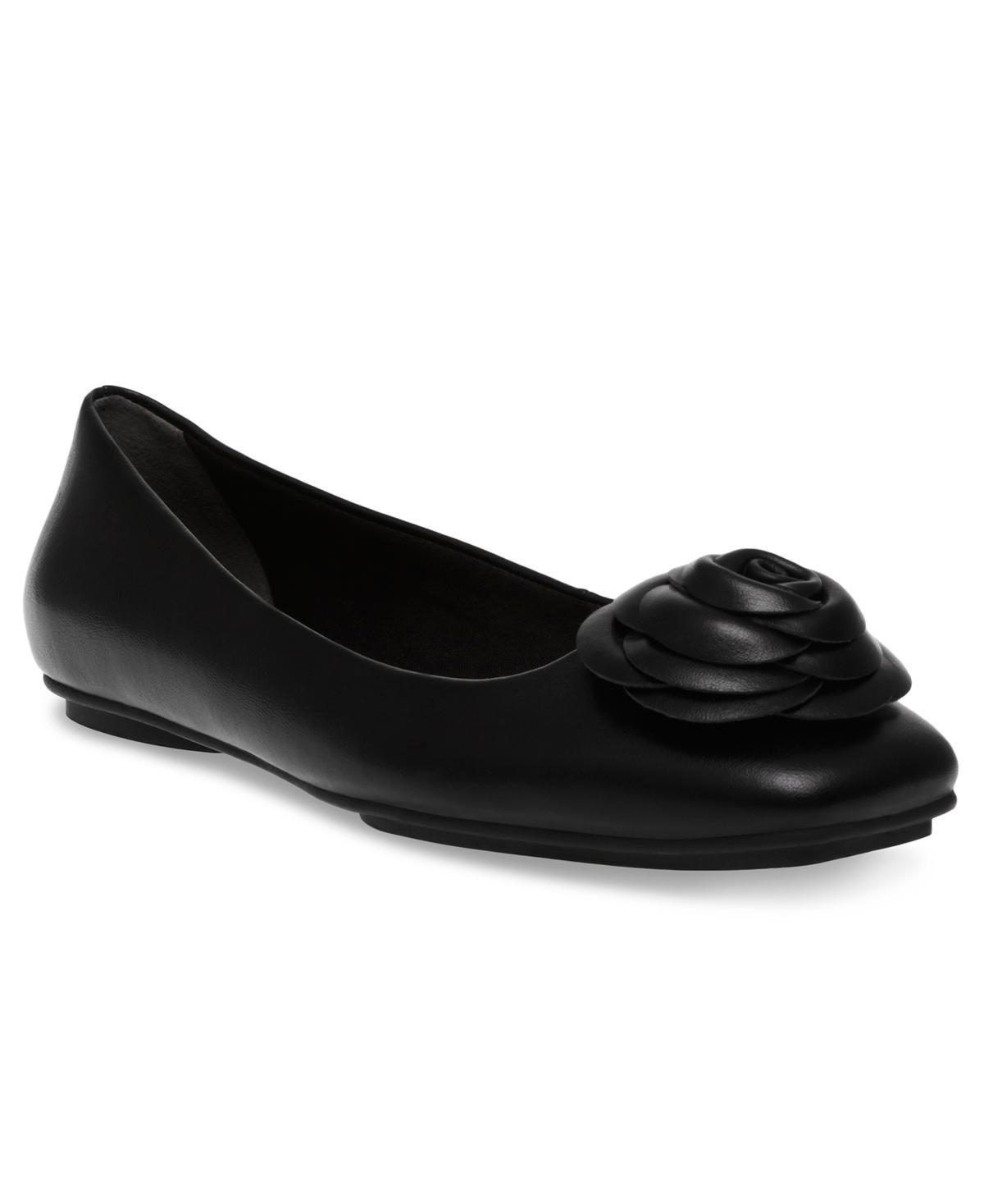 Anne Klein Womens Anastasia Flower Ornamented Ballet Flats Product Image