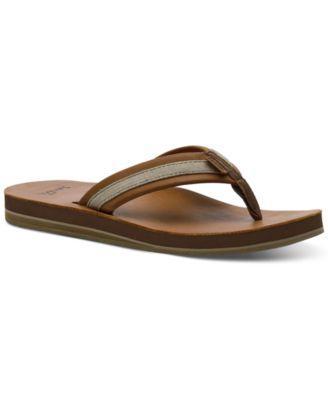 Men's Hullsome Leather Flip-Flop Sandals product image