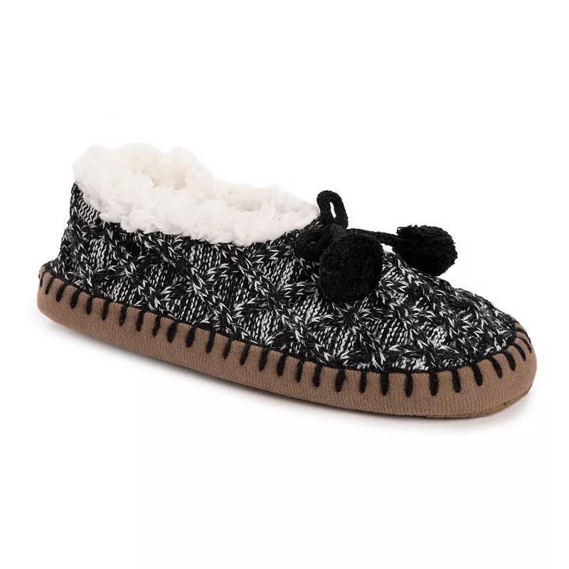 Womens MUK LUKS Patterned Sherpa Ballerina Slippers Product Image