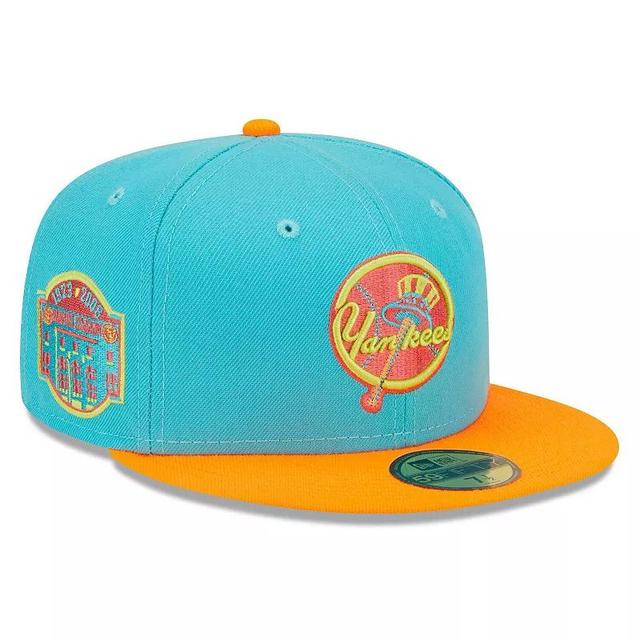 Mens New Era /Orange New York Yankees Vice Highlighter 59FIFTY Fitted Hat Product Image