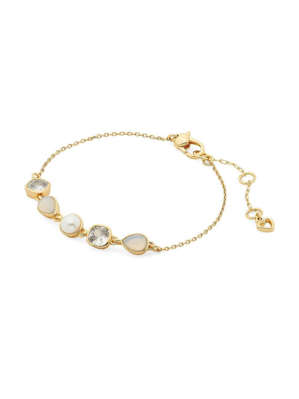 Womens Goldtone & Glass Crystal Bracelet Product Image