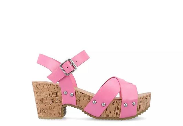 Journee Collection Valentina Womens Platform Sandals Product Image