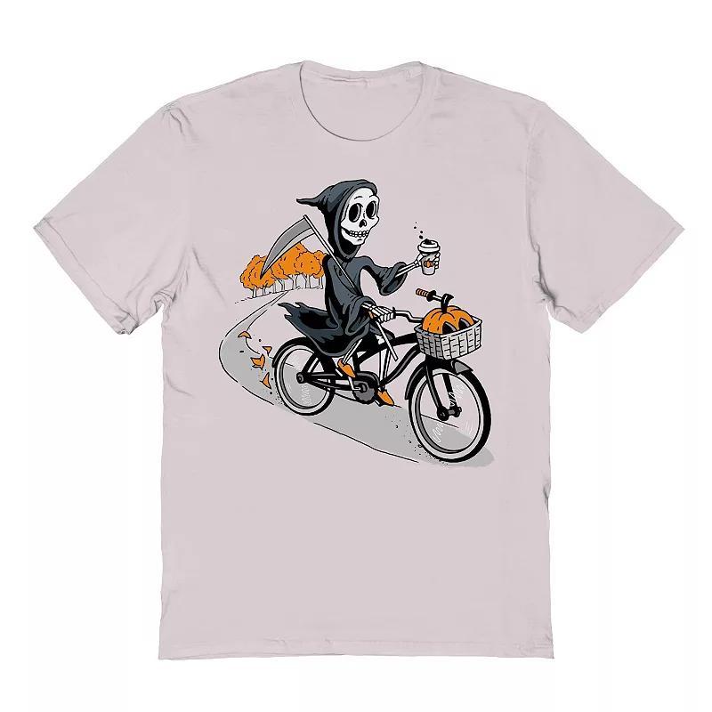 Mens Fall Reaper Halloween Graphic Tee Product Image