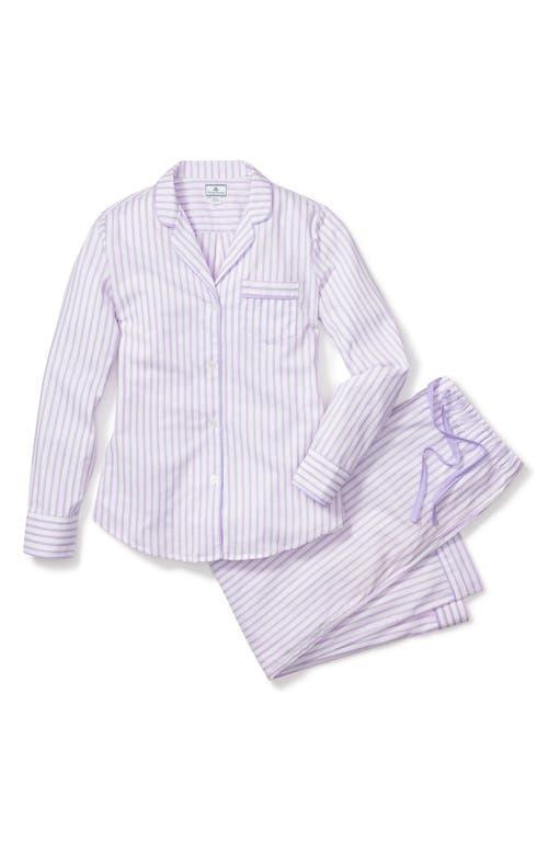 Petite Plume French Ticking Stripe Cotton Pajamas Product Image