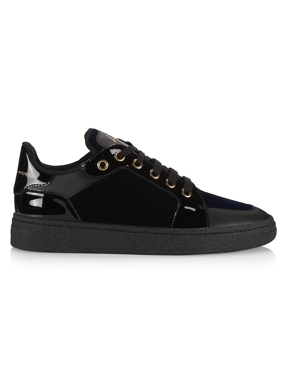 Mens GZ/94 Scarpa Uomo Velvet & Leather Sneakers Product Image