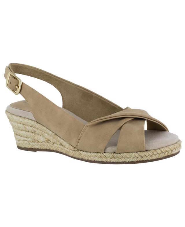 Easy Street Maureen Womens Espadrille Wedge Sandals Product Image