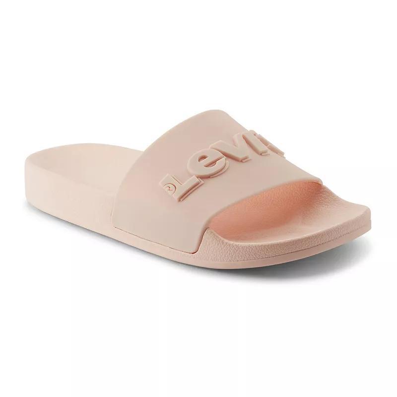 Levis Womens 3D Slide Sandals White Product Image