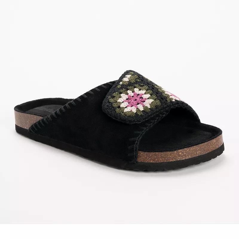 Muk Luks Womens Gigi Crochet Slide Sandal Product Image