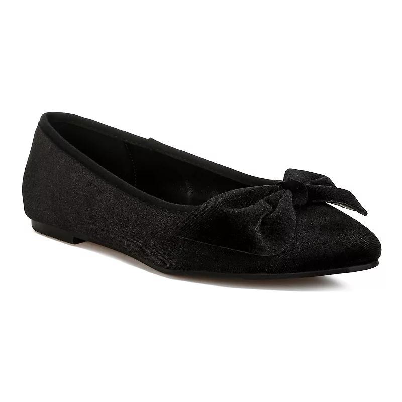 Rag & Co Pothos Womens Suede Ballet Flats Product Image