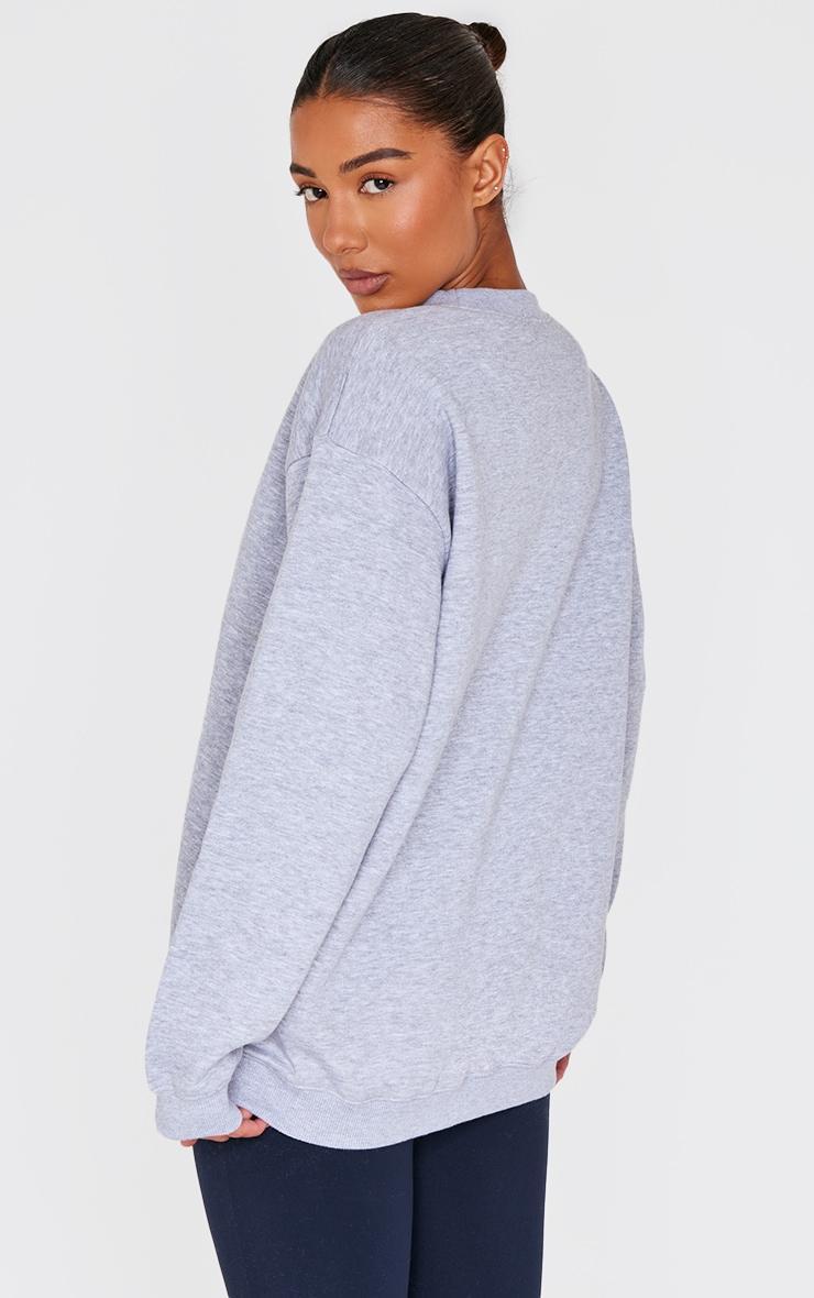 Grey Marl Rhode Island Print Sweatshirt Product Image