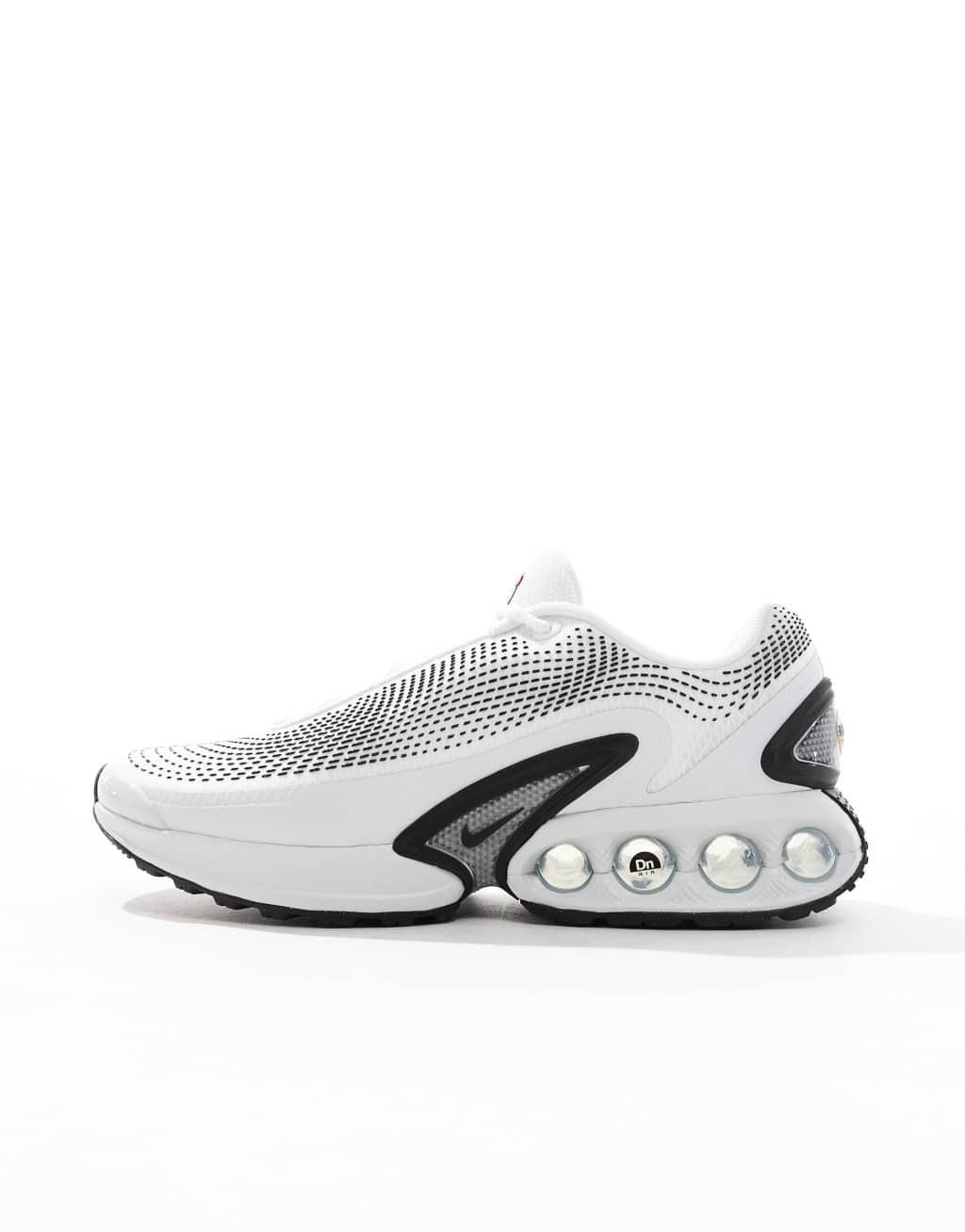 Nike Air Max DN sneakers in white and black Product Image