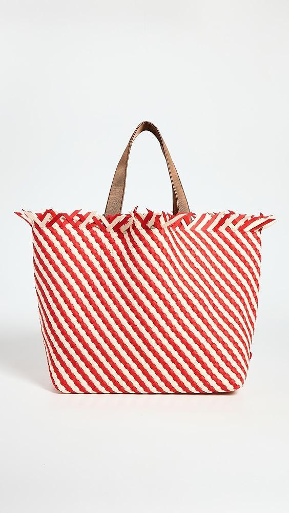 Naghedi Havana Striped Large Tote | Shopbop Product Image