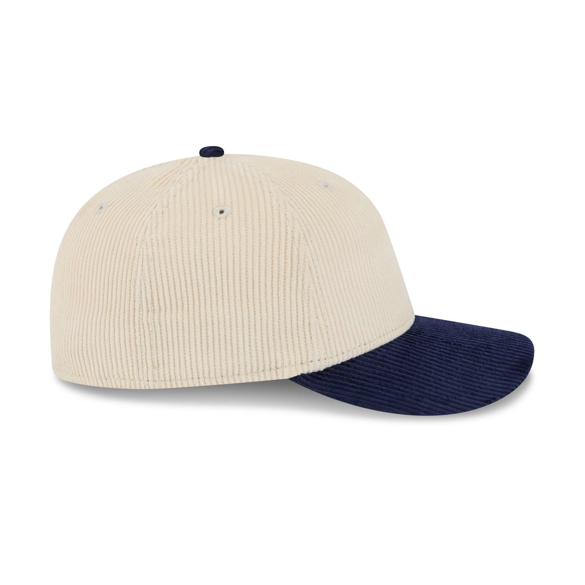 New Era Cap Navy Corduroy Visor Low Profile 59FIFTY Fitted Hat Male Product Image