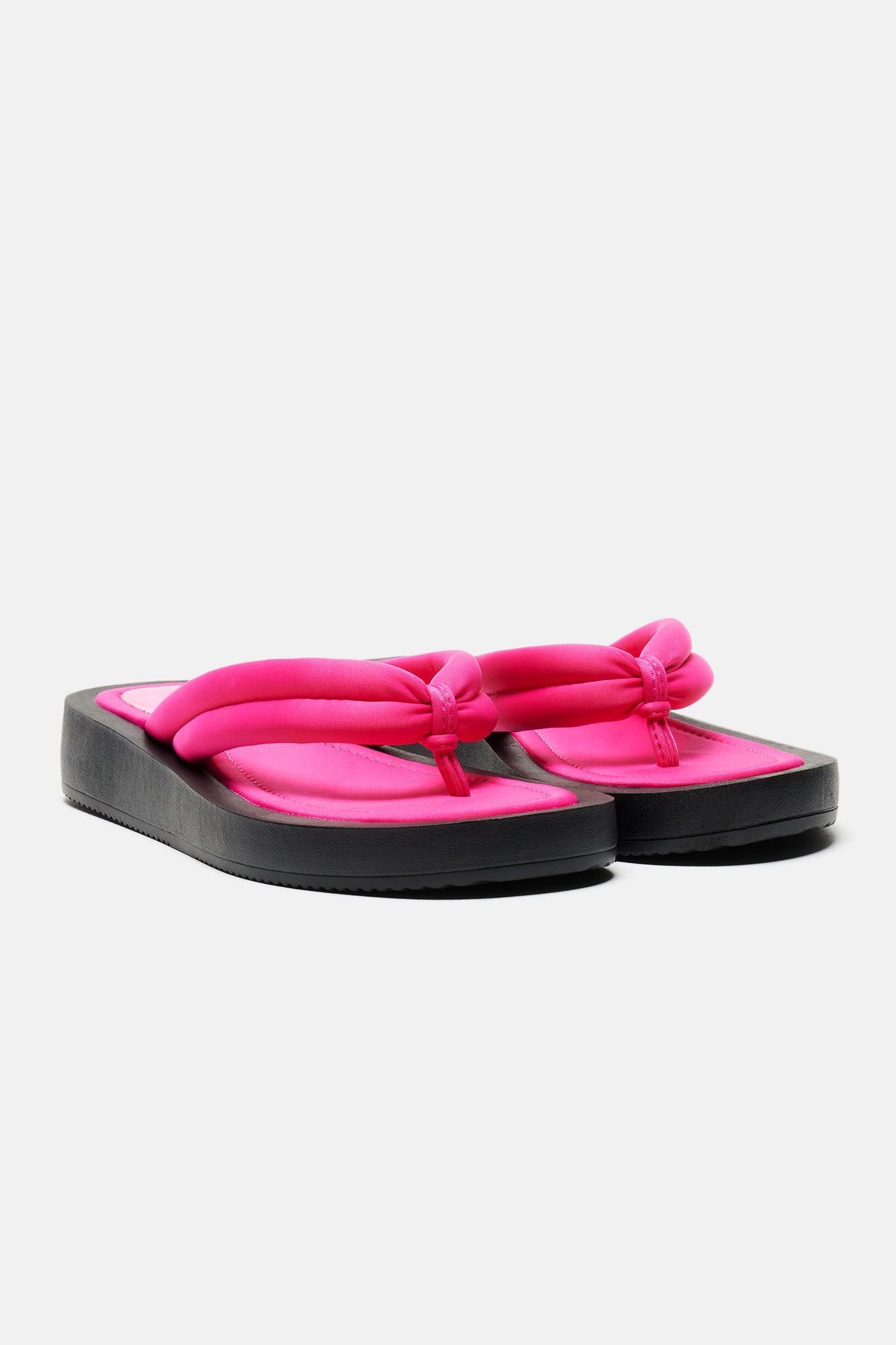 Bethany Flip Flops - Pink Product Image