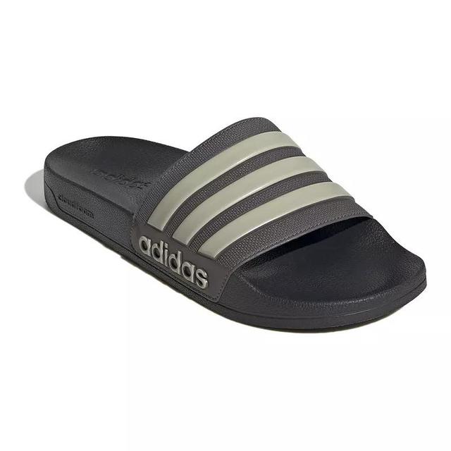 adidas Adilette Mens Slide Sandals Grey Putty Gray Product Image