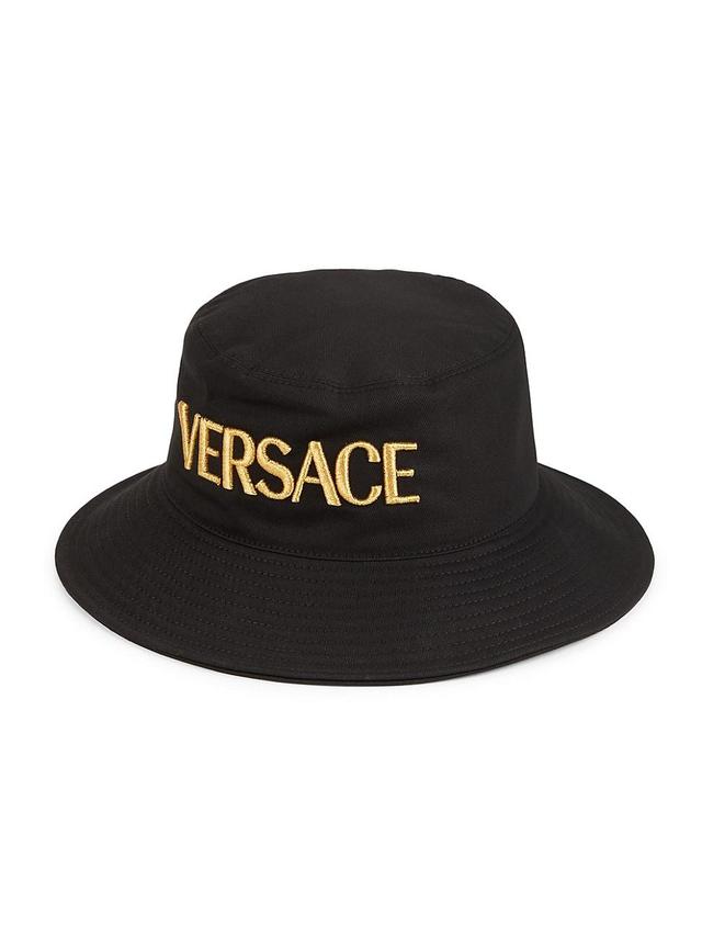 Mens Logo-Embroidered Cotton Bucket Hat Product Image