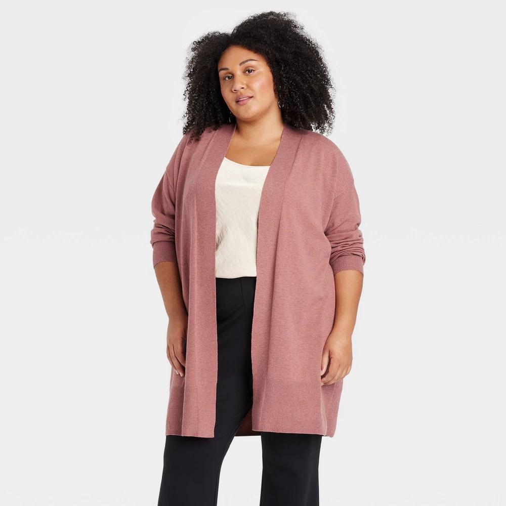 Womens Layering Cardigan - Ava & Viv Rust 3X Product Image