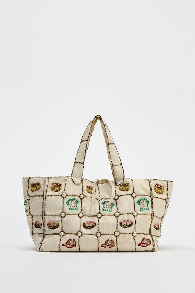 EMBROIDERED HANDBAG Product Image