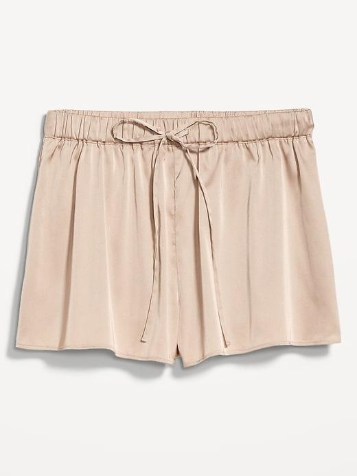 Satin Pajama Shorts Product Image