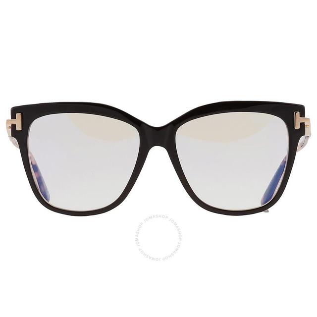 TOM FORD Blue Light Block Cat Eye Ladies Eyeglasses Ft5704-b 005 54 In Demo Lens Product Image