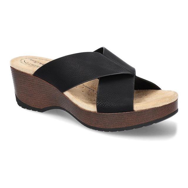 Easy Works by Easy Street Ragan Womens Slide Sandals Black Product Image