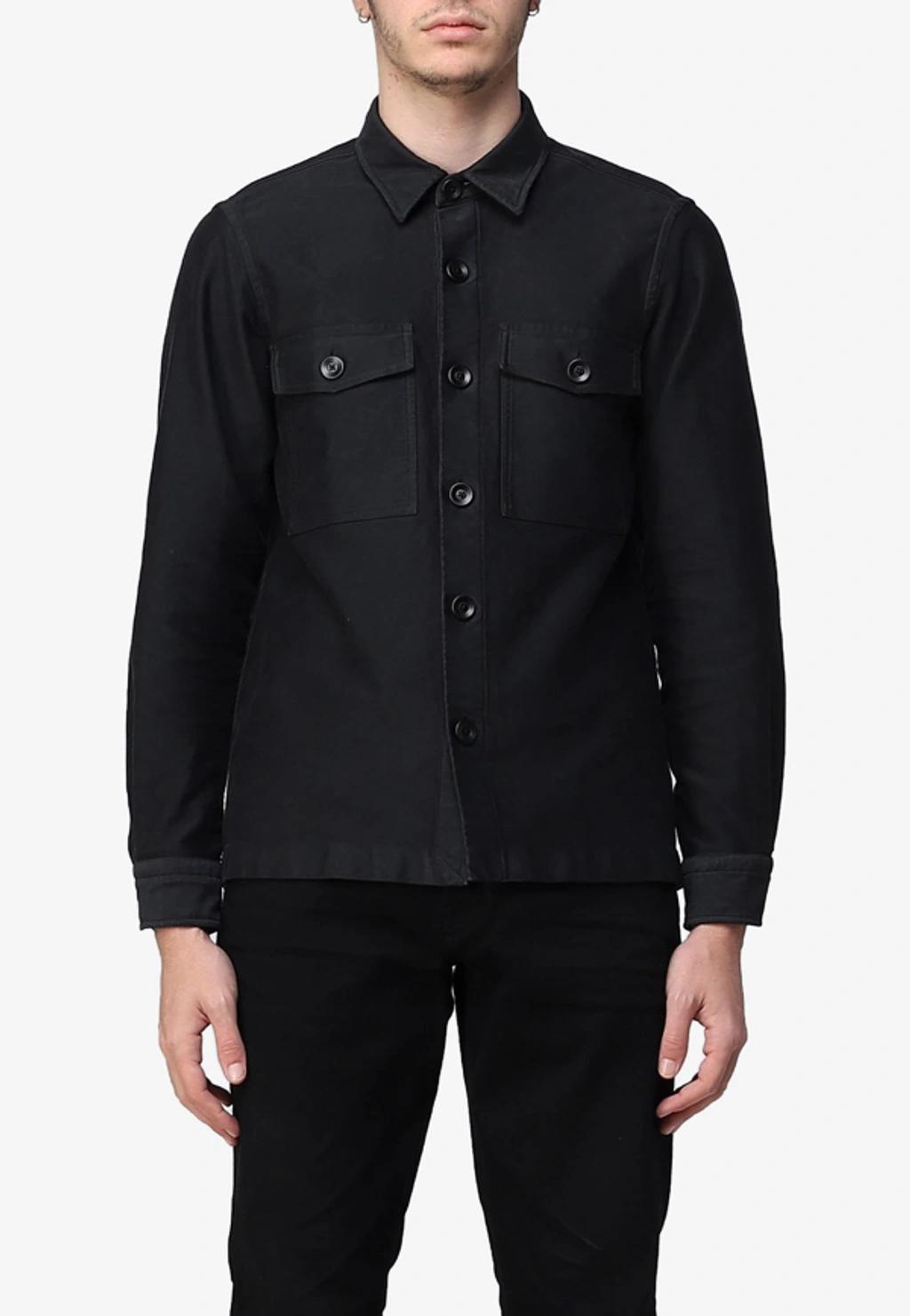 TOM FORD Buttoned Cotton Shirt In Black Product Image