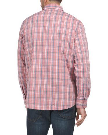 Asheland Plaid Heather Sportshirt for Men | Polyester/Spandex/Cotton product image