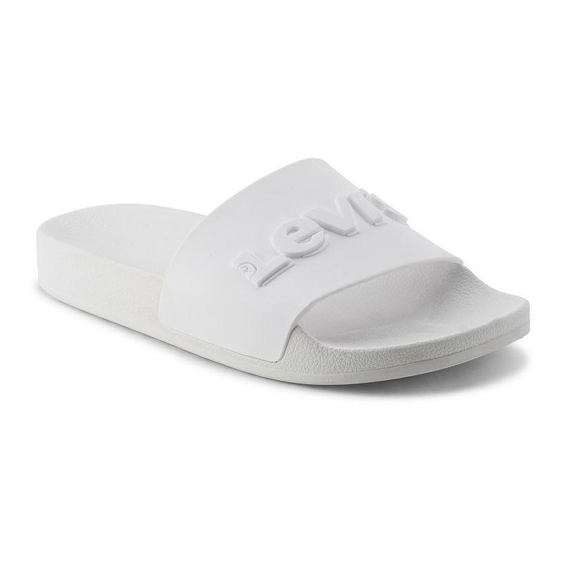 Levis Womens 3D Slide Sandals White Product Image