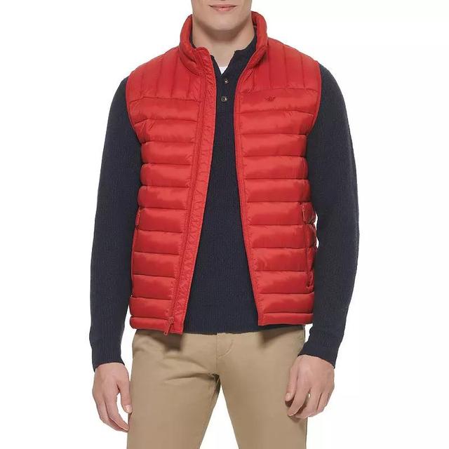 Mens Dockers Quilted Puffer Vest Green Product Image