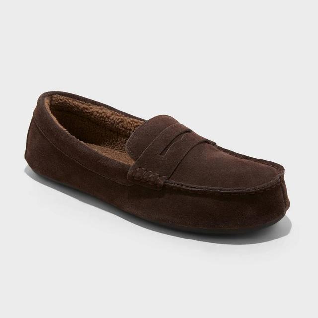 Mens Bodhi Genuine Suede Loafer Slippers - Goodfellow & Co Brown Product Image