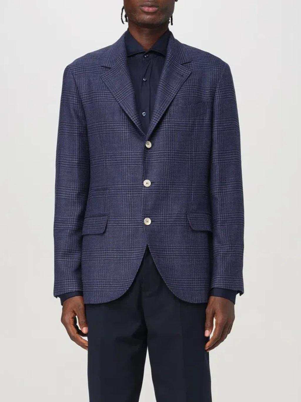 BRUNELLO CUCINELLI Jacket  Men Color Blue In Blau Product Image