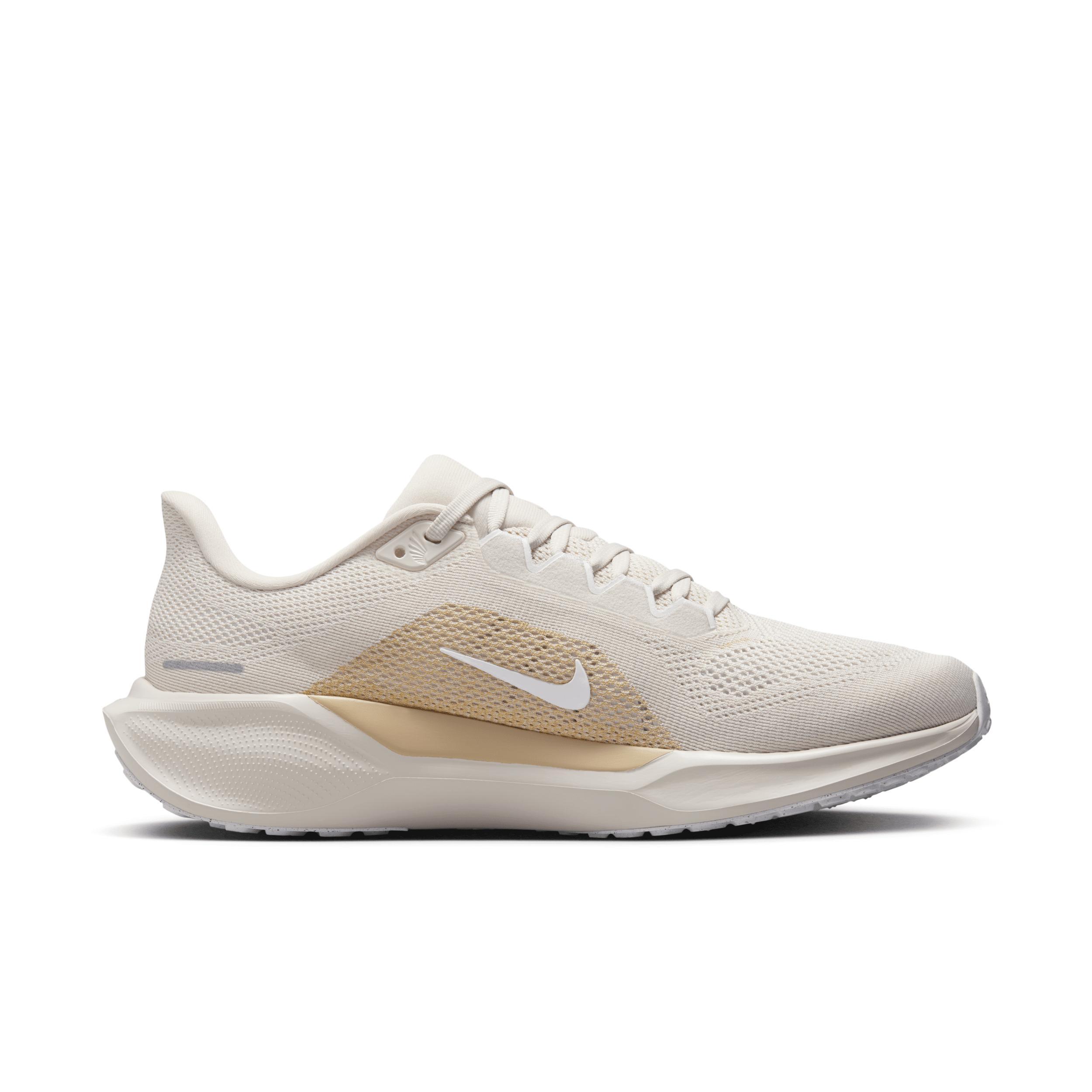 Nike Mens Nike Air Zoom Pegasus 41 - Mens Running Shoes White/Tan Product Image