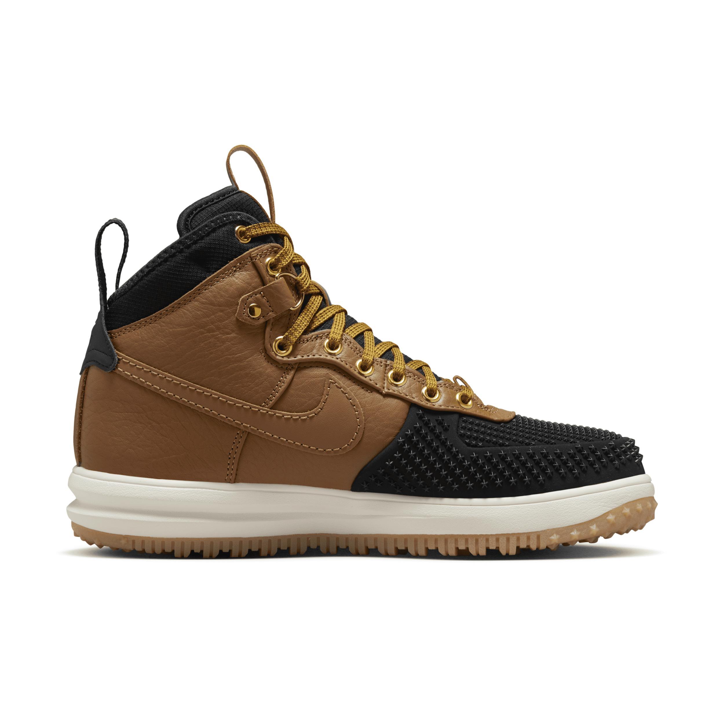 Nike Mens Nike Lunar Force 1 Duckboot - Mens Shoes Black/Gold/Brown Product Image