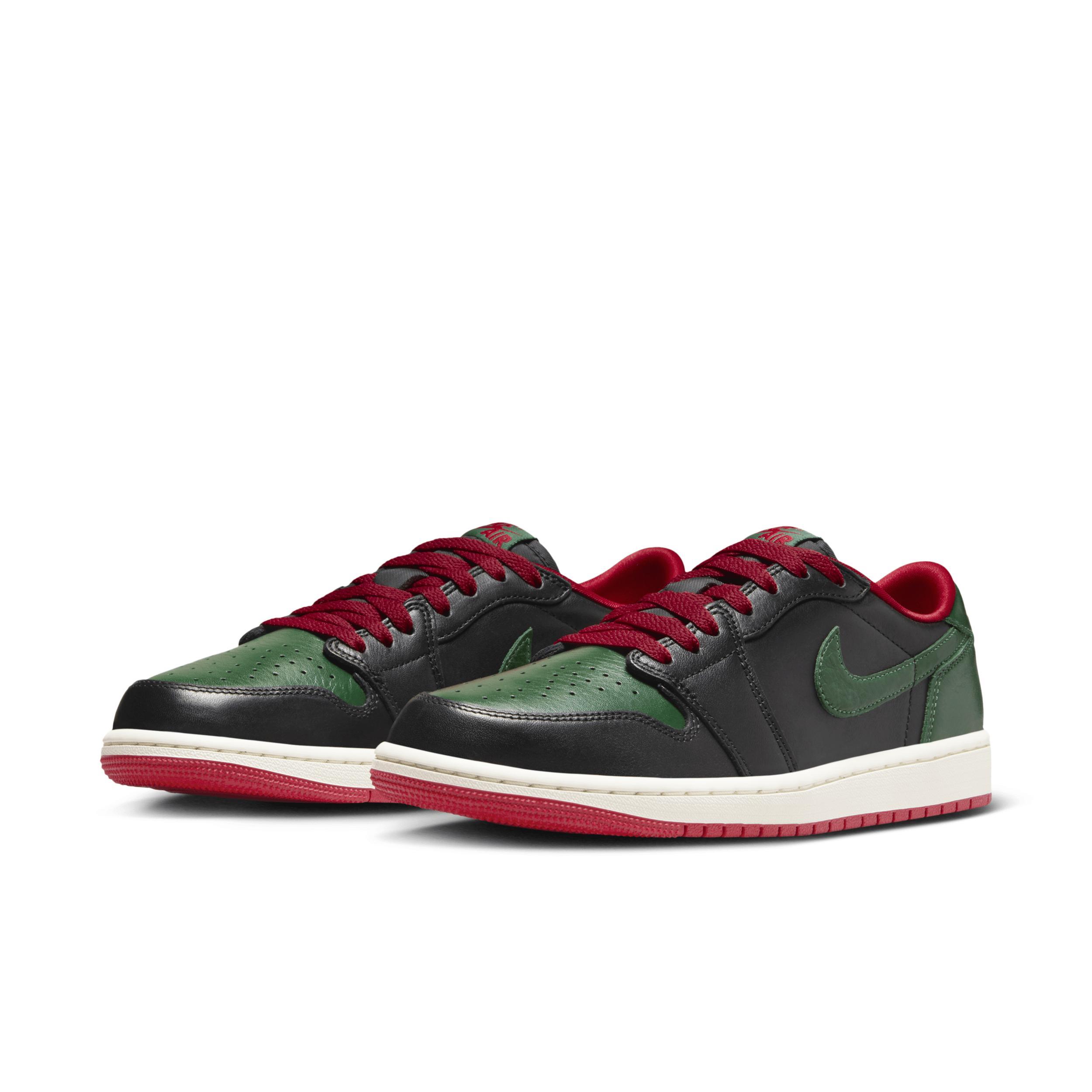 Air Jordan 1 Low OG "Black/Gorge Green" Women's Shoes Product Image