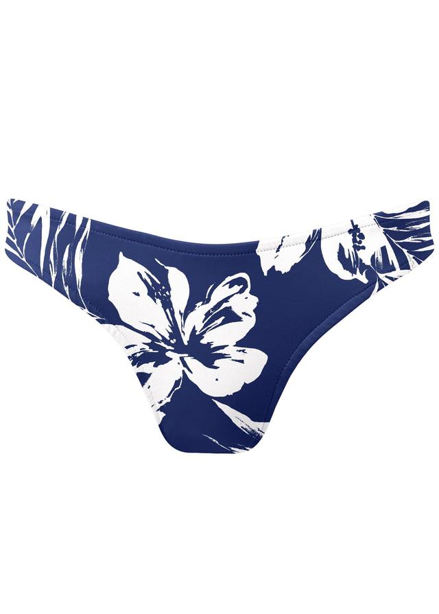 Bali Classic Scoop Front - Navy Blue Hibiscus Product Image