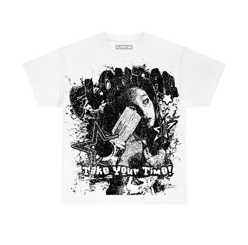 White Thunder 4s Flontae T-Shirt Be Patient Graphic Product Image