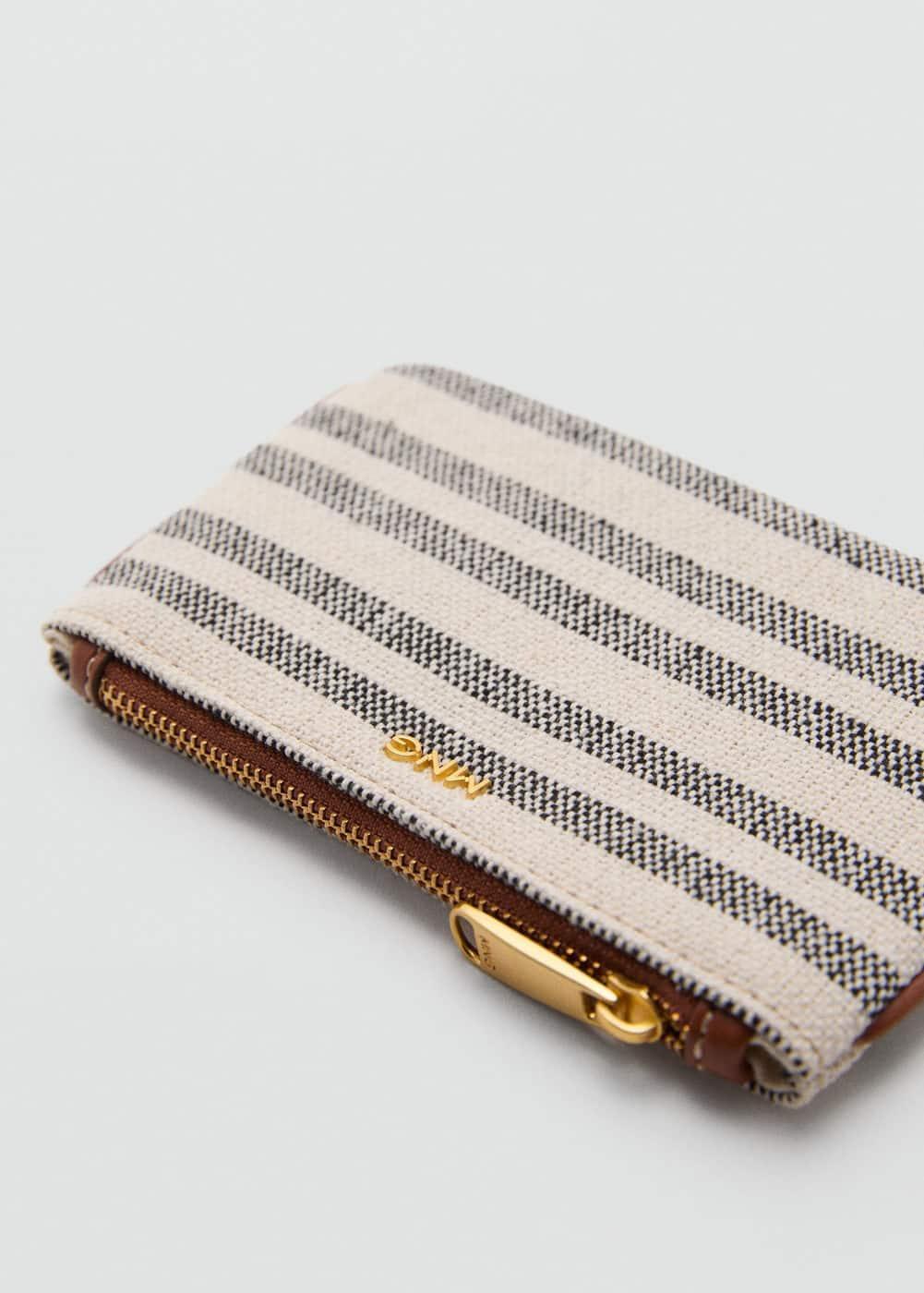 MANGO - Stripe-print wallet - One size - Women Product Image