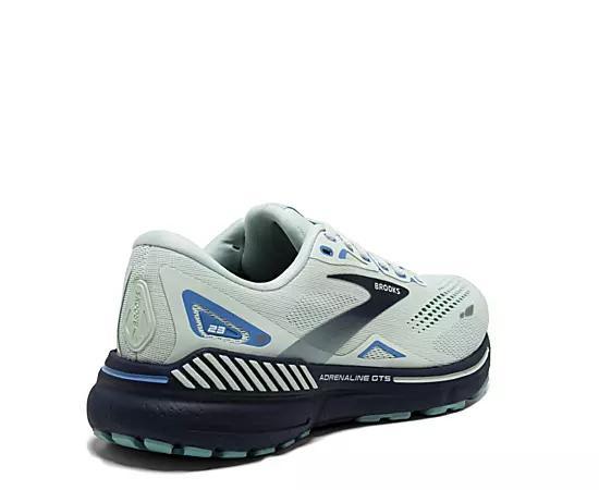 Brooks Womens Brooks Adrenaline GTS 23 - Womens Shoes White/Oyster Product Image