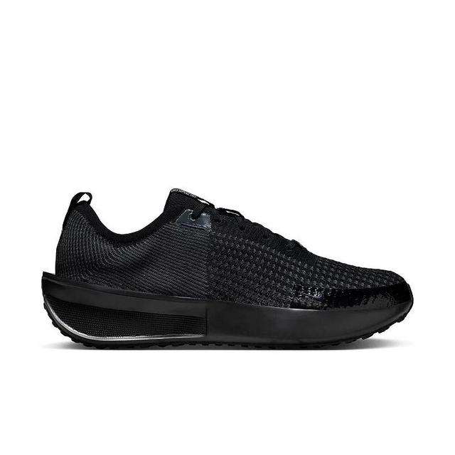 Nike Interact Run Mens Road Running Shoes Black Grey Product Image