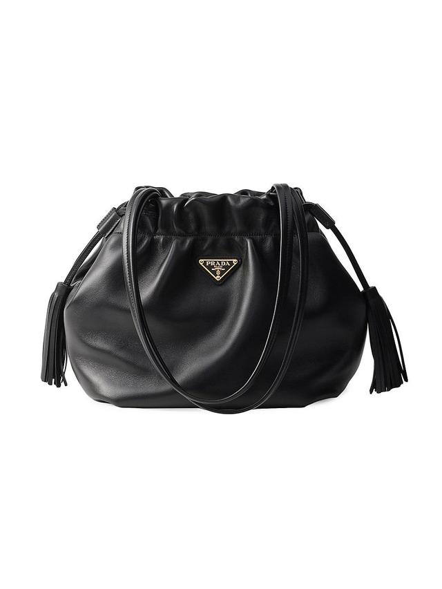 Womens Nappa Leather Bucket Bag Product Image