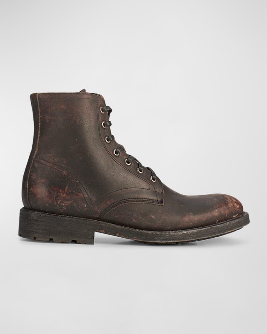 Men's Bowery Leather Lace-Up Boots Product Image