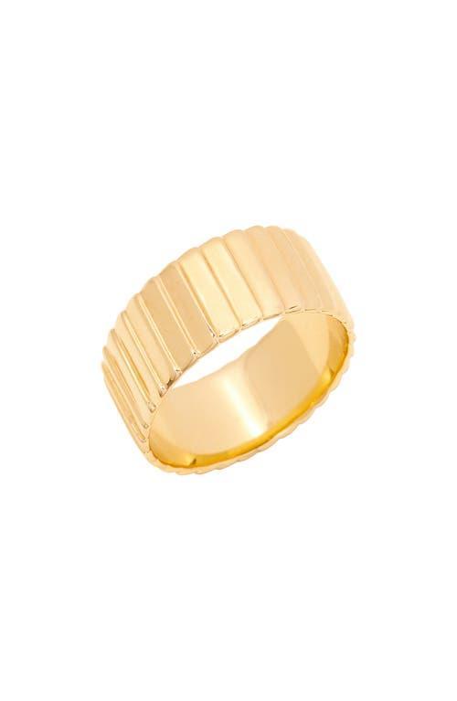 Womens Lark 14K-Yellow-Gold Vermeil Fluted Ring Product Image